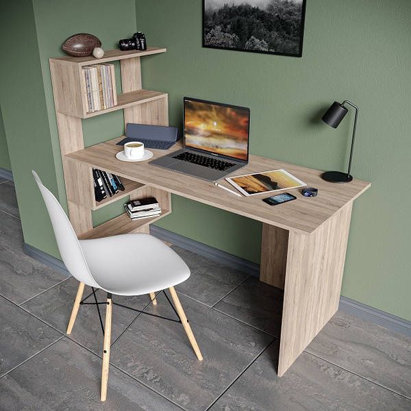 ЛУЧШАЯ ЦЕНА‼️Стол для ПК с ПОЛОЧКАМИ Ламинированая ДСП Стол детский