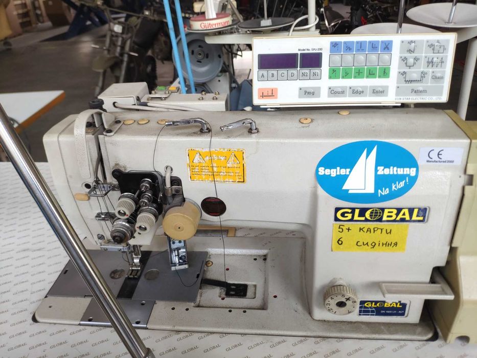 Професійна швейна машинка для грубих тканин та шкіри GLOBAL DN 1820 LM - AUT