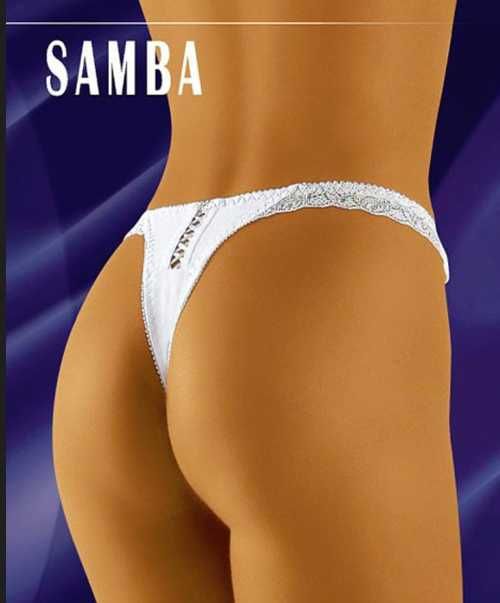 Wolbar Samba białe stringi majtki rozmiar S 36