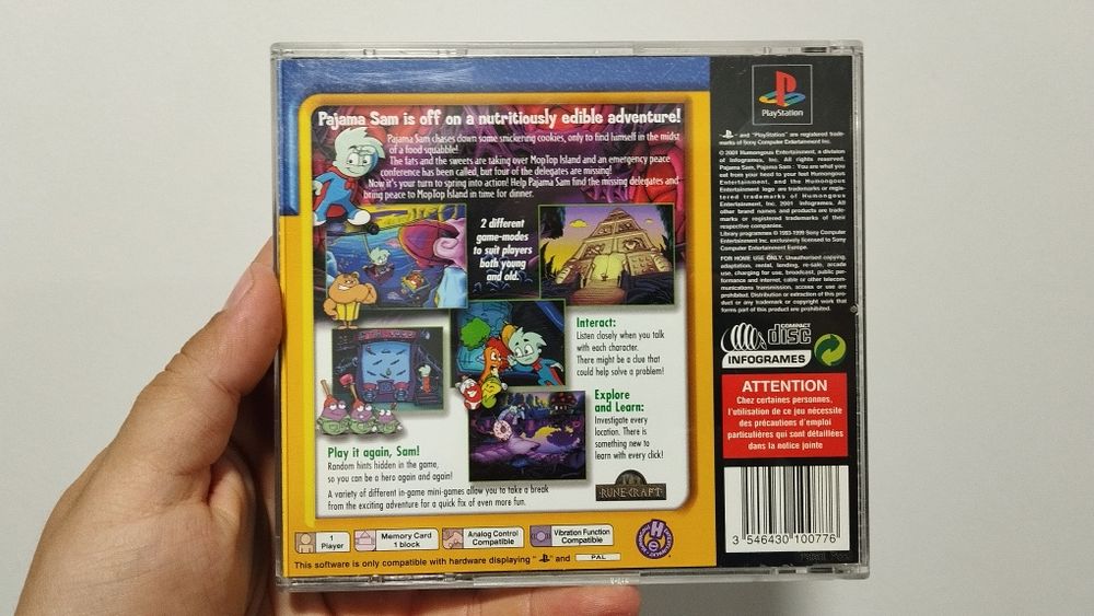 Jogo Pajama Sam PS1