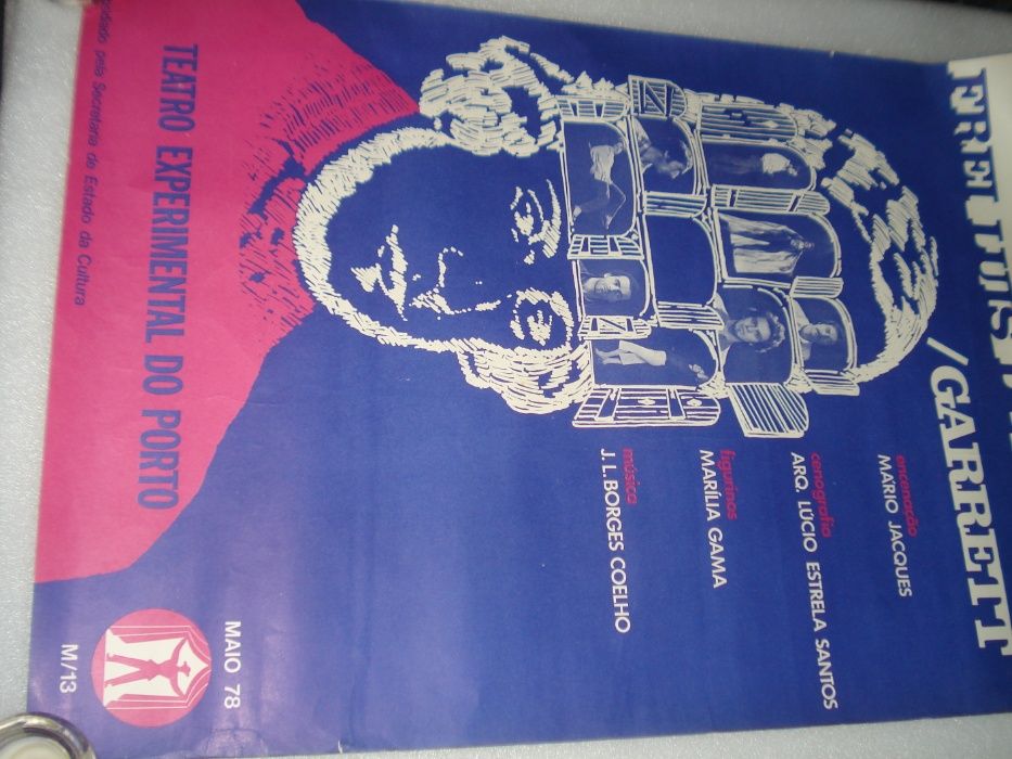 Cartaz Antigo de Teatro Frei Luís de Sousa / Garret