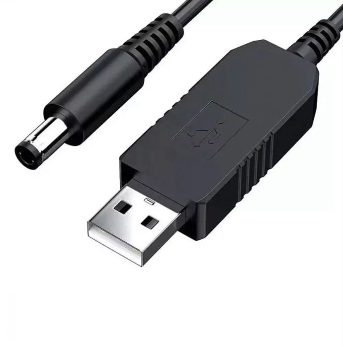 Шнур преобразователь 5V→9V/12V для роутера с переключателем