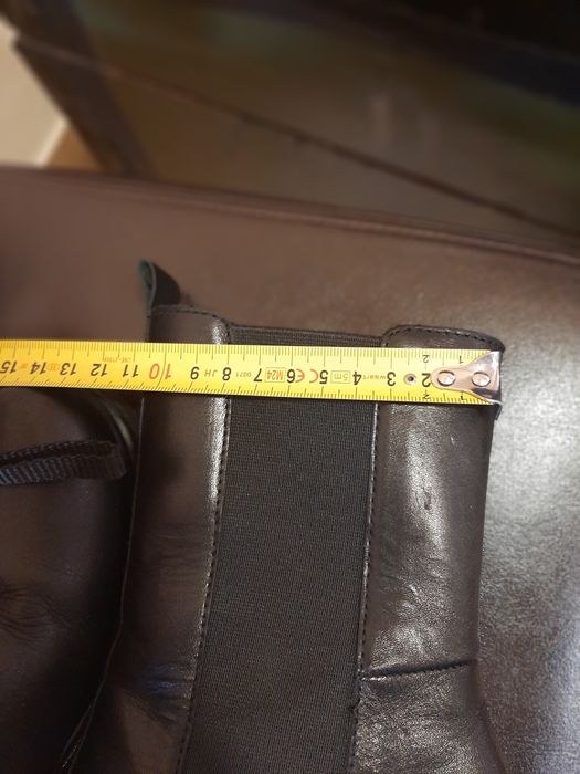 Botki damskie skórzane rozm 34 pepper