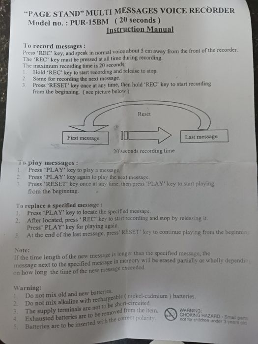 Gravador mensagens NOVO