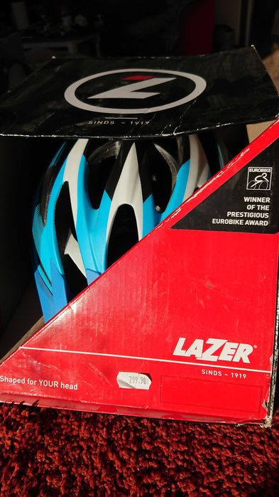 Kask rowerowy LAZER Rox rozm. XL matt cyan NOWY