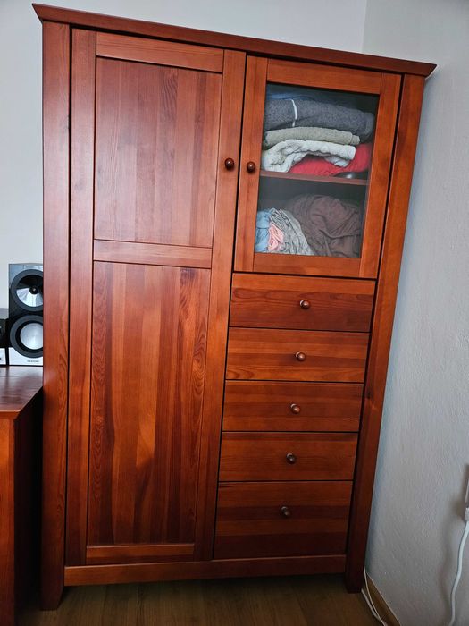 Zestaw mebli – lite drewno, bardzo dobry stan