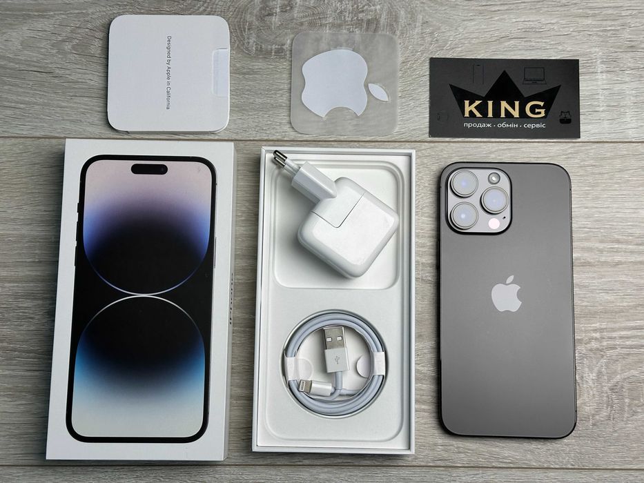 Apple iPhone 14 Pro Max - 1TB Space Black Neverlock 100% АКУМУЛЯТОР