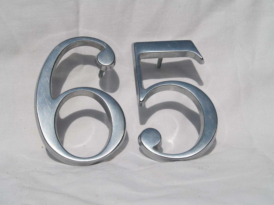 cyfry do numeracji posesji, 68, 56, 95,59