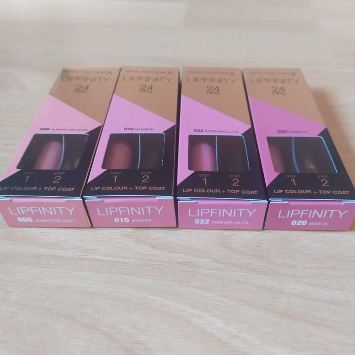 Pomadki Lipfinity i błyszczyki Liftergloss!