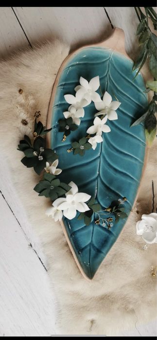 HandMade ozdoba do włosów i kolczyki