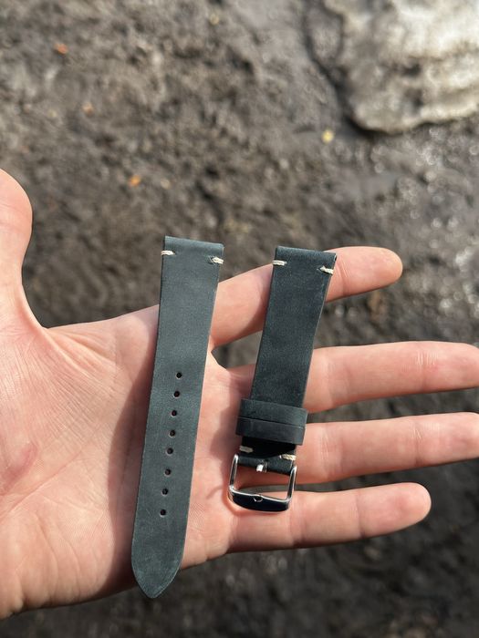 Кожаный ремень к часам 21мм