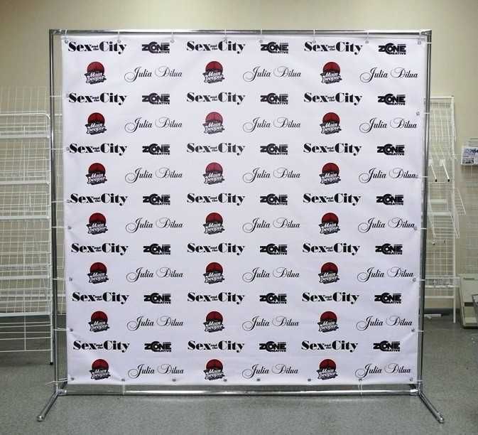 Стійка для фотозони на дитячий ДР. Каркас для банера. Прес волл.