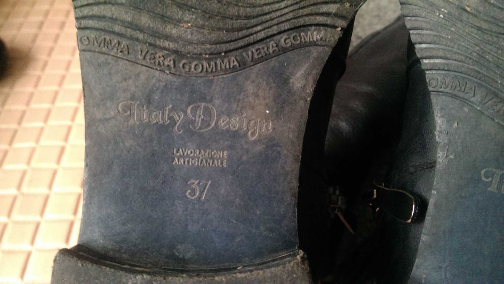 Кожаные сапоги-ботфорты  LAVORAZIONE ARTIGIANALE - Italy Design 37-го