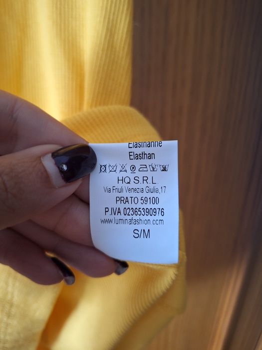 Vestido Amarelo LUMINA T: S/M