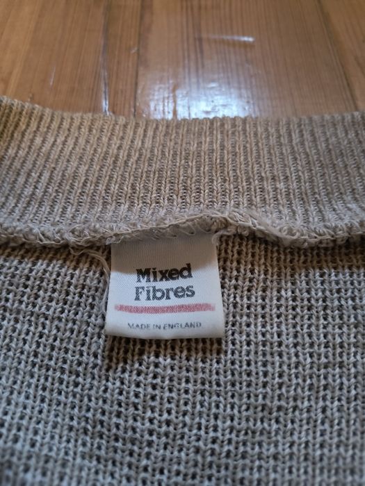 Vintage retro kardigan made in England angielski owoce oversize