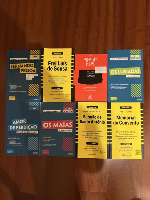 Livros de apoio para ensino secundário