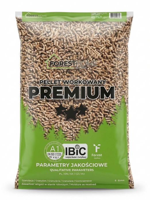 Pellet  Bukowy PREMIUM A1 Polski z certyfikatem - dostawa HDS