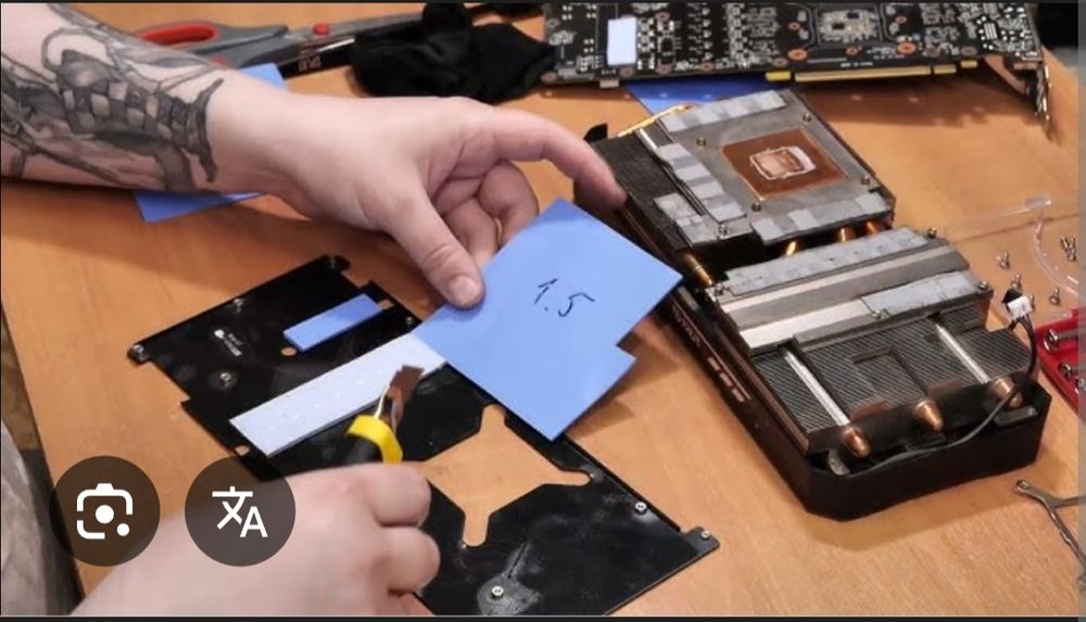 Обслуживание и чистка Видеокарт ремонт ПК и ноутбуков