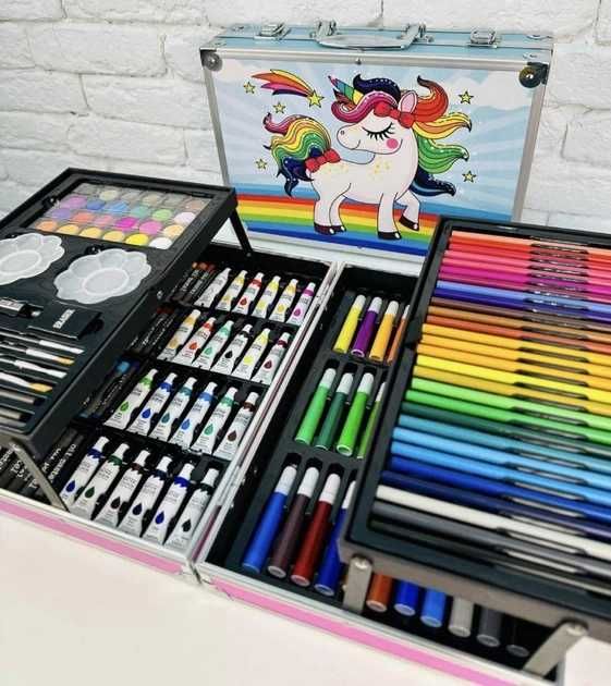 Набор художественный для творчества единорог рисования 145 предметов