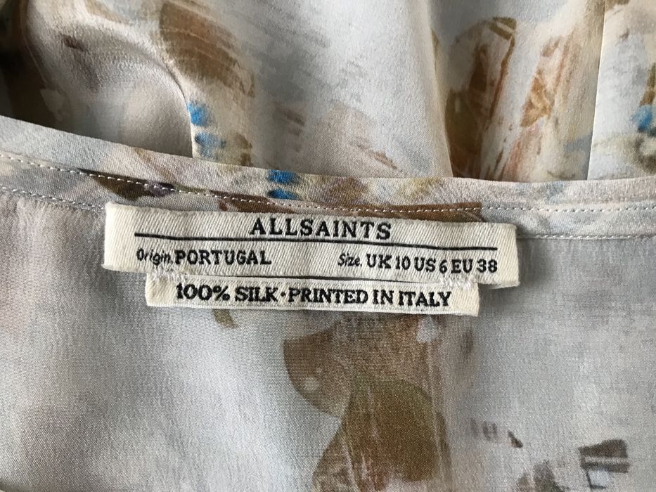 AllSaints sukienka M 100% jedwab
