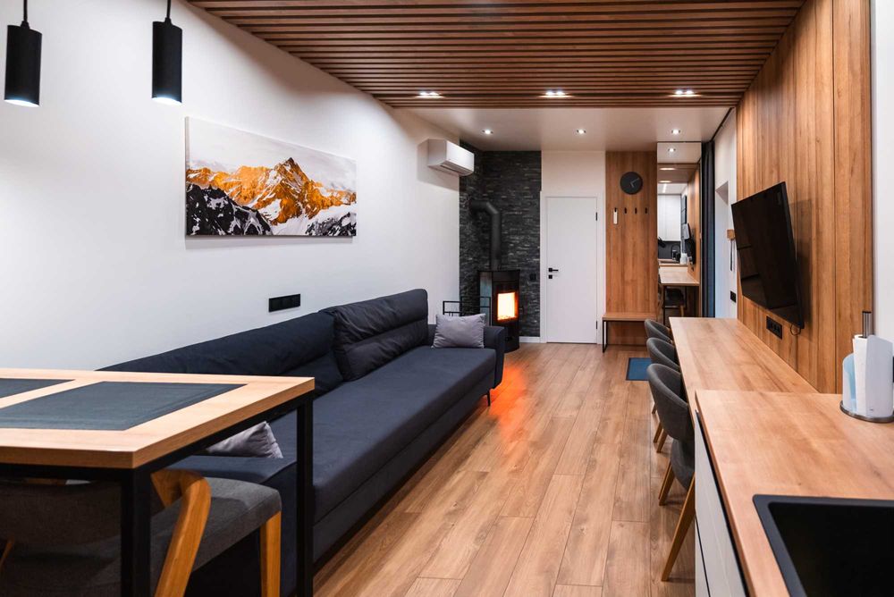 Подобова оренда будинків у лісі з чаном та лазнею, приватна територія