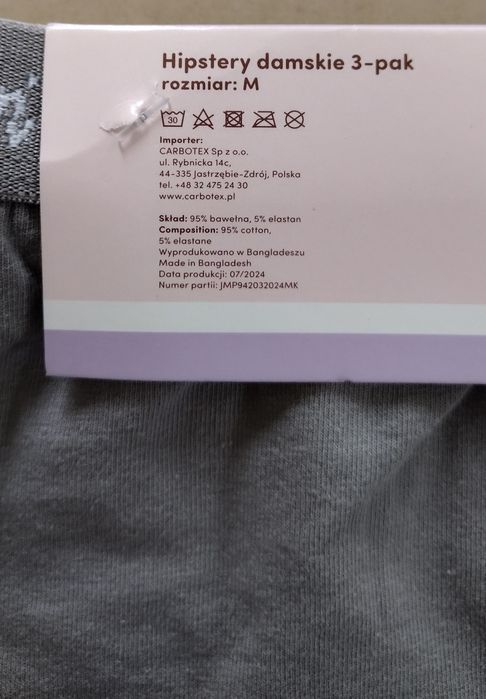 Hipstery damskie Pusheen 3-pak, rozmiar M