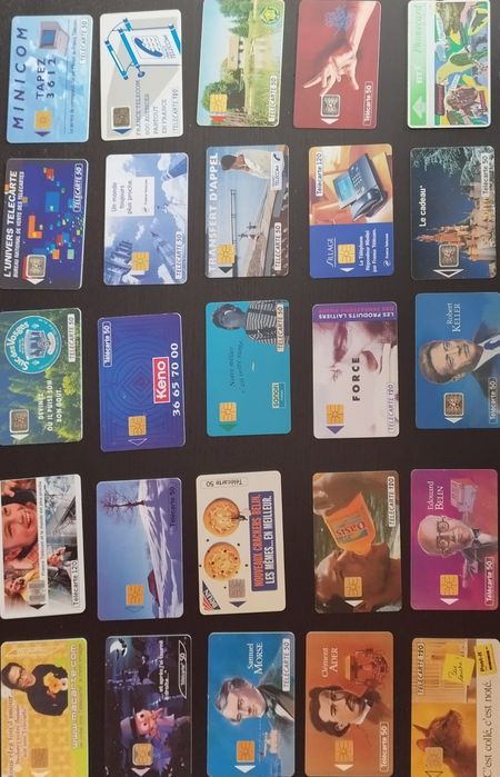 Cartões telefónicos portugueses e franceses