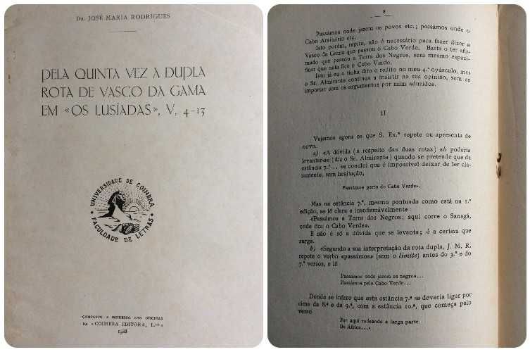 Pela quinta vez, a dupla rota de Vasco da Gama  "Os Lusíadas", V, 4-13