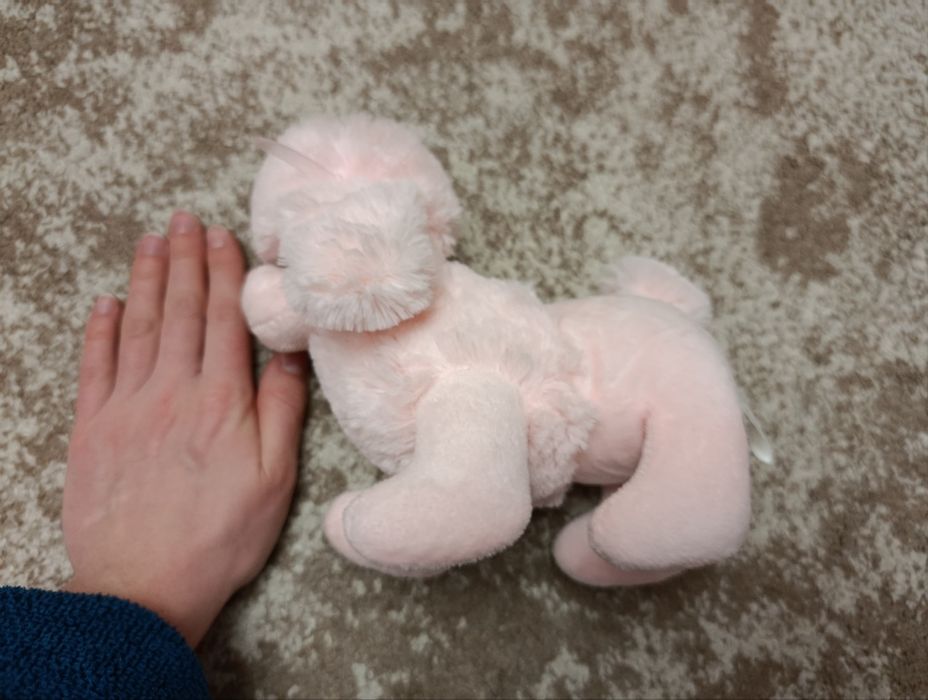 Рожевий Песик пудель в сумочці собачка