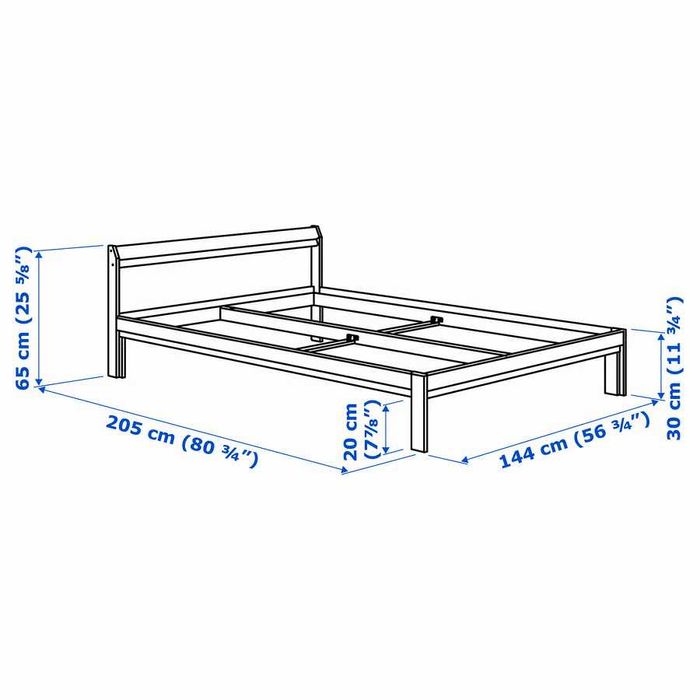 Cama + colchão Novissimo IKEA - UM MÊS DE USO