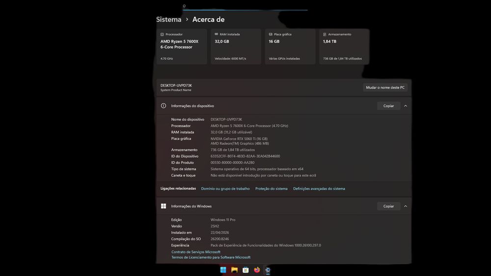 PC Gaming 4TB | RTX 5060 Ti 16GB | Ryzen 7600X | 32GB DDR5