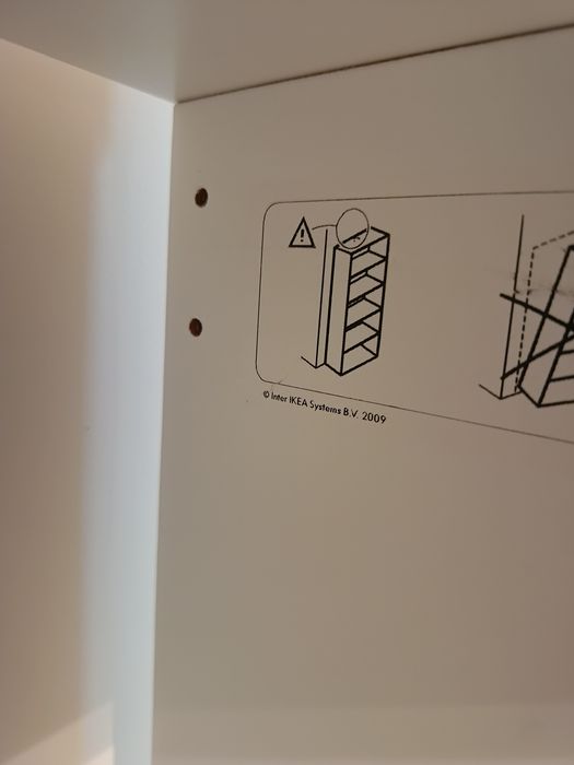 Regał Ikea biały 2x4