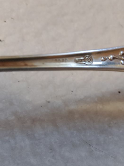 Dwa kpl łyżeczek 1956r złocone sygnowane