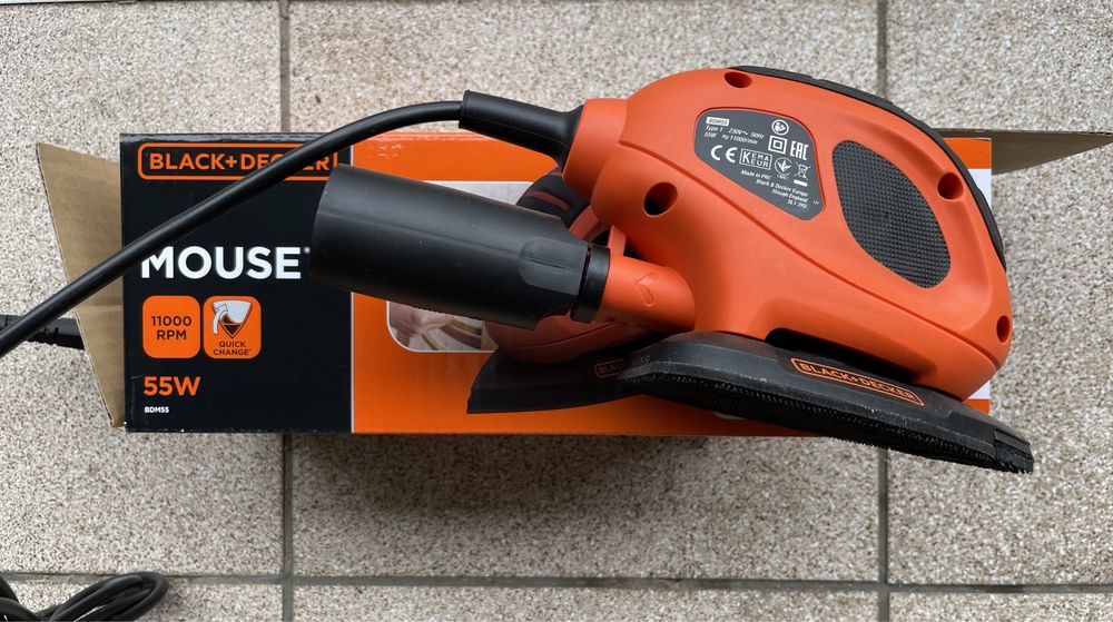 Szlifierka oscylacyjna Black&Decker sieciowe 55 W 230 V