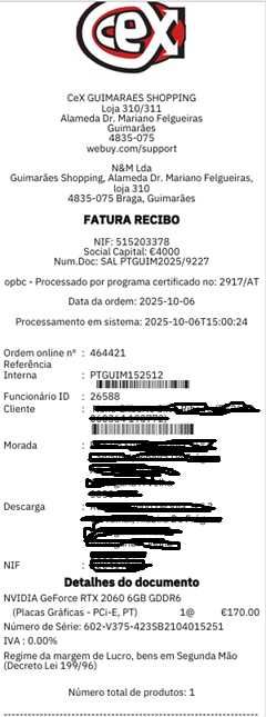 NVidia GeForce RTX 2060 6GB GDDR6