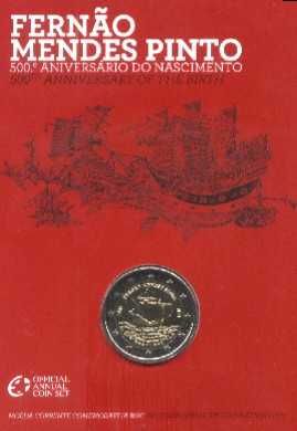 Espadim - carteira bnc - 2 euro - Ano 2011 - Fernão Mendes Pinto