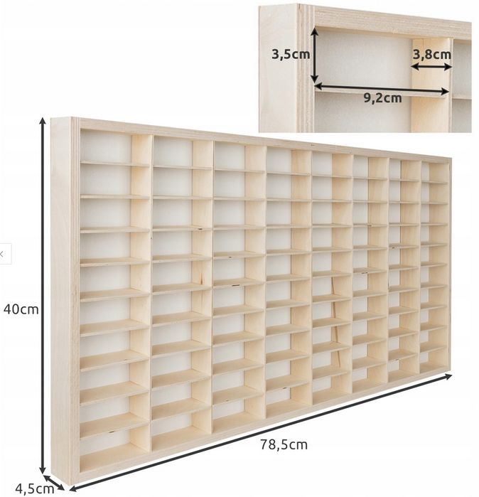 Półka na Autka Resoraki Auta typu Hot Wheels 80