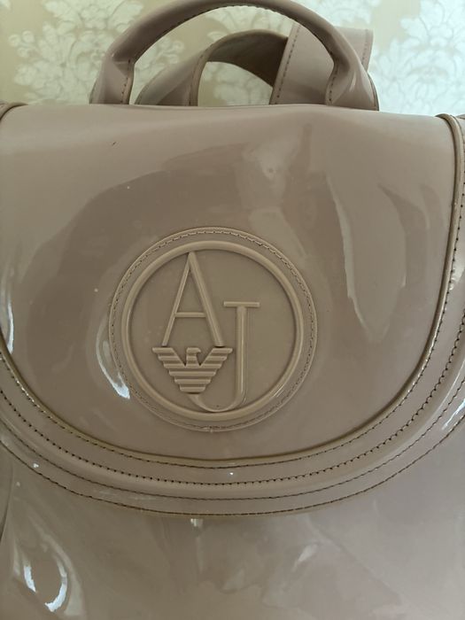 Armani Jeans AJ Logo Flap Backpack Pink / Nude (Original)