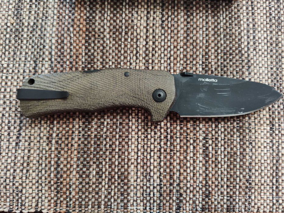 LionSteel TM1 Green Canvas Micarta