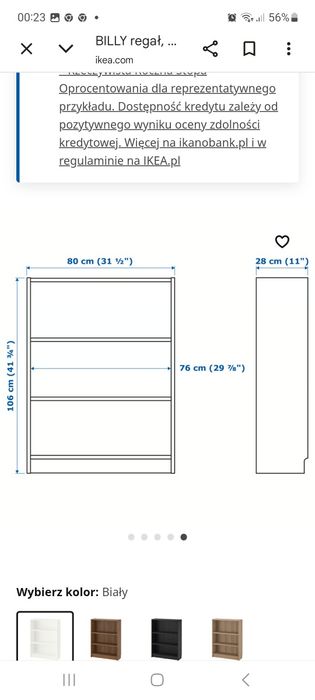Billy ikea regał okazja wiosna