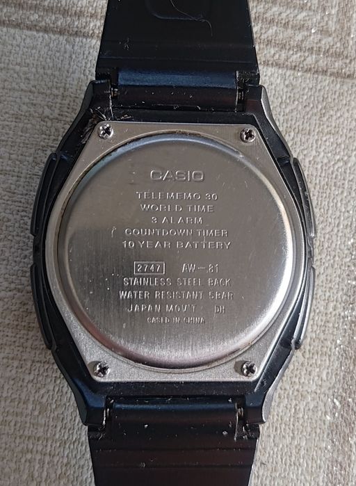 CASIO AW-81 telememo 30