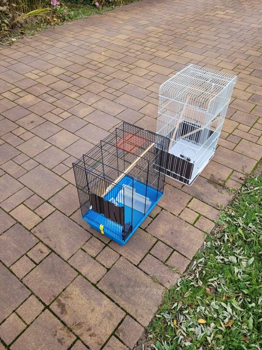 Dwie klatki na ptaki.