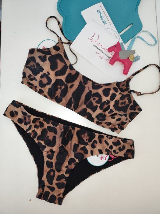 Новий роздільний купальник Леопардовий принт
