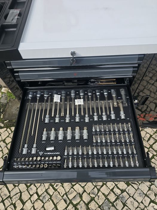 carrinho de ferramenta de 7 gavetas completas novo