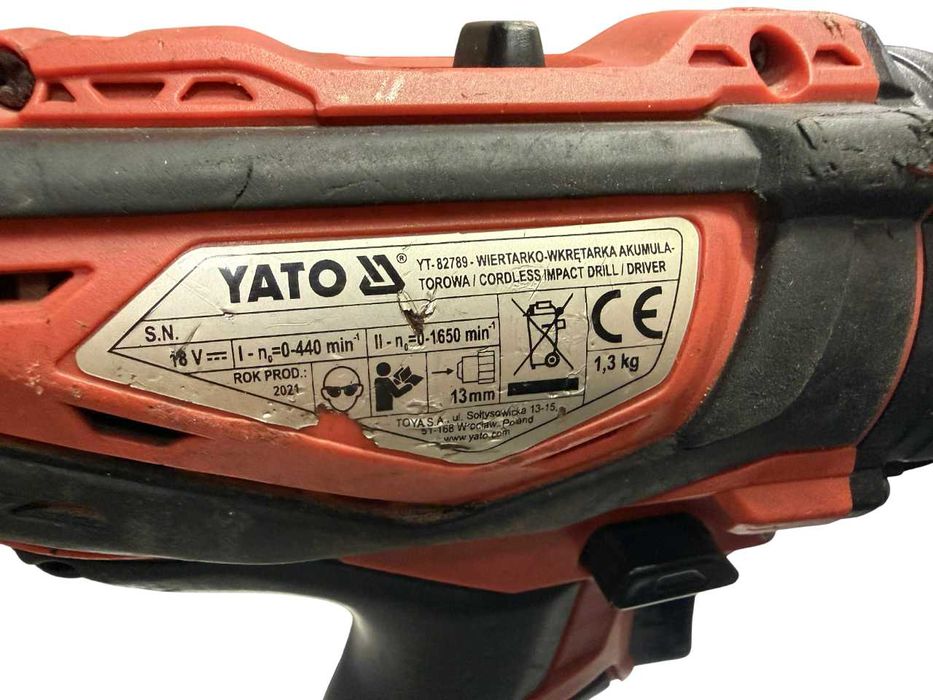 Wiertarko-wkrętarka akumulatorowa Yato YT-82789 + 4.0Ah