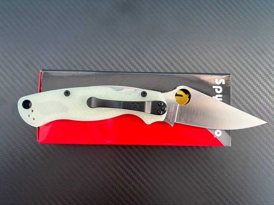 Ніж Spyderco Paramilitary 2 Knife Diamond Mesh Natural G-10 (3.4" Satin MagnaCut)