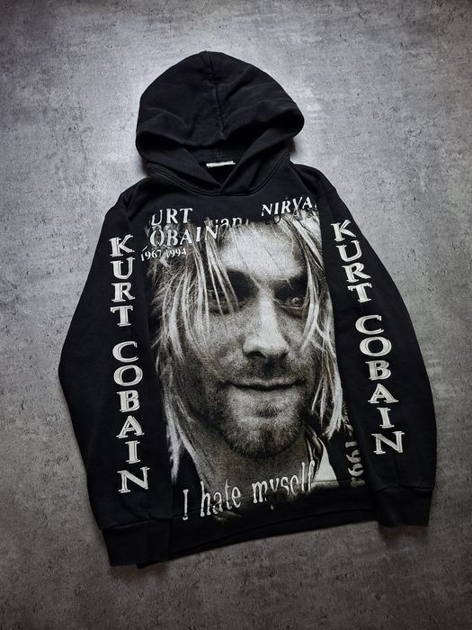 Kurt Cobain Nirvana Bluza z Kapturem Print z Dwóch Stron M