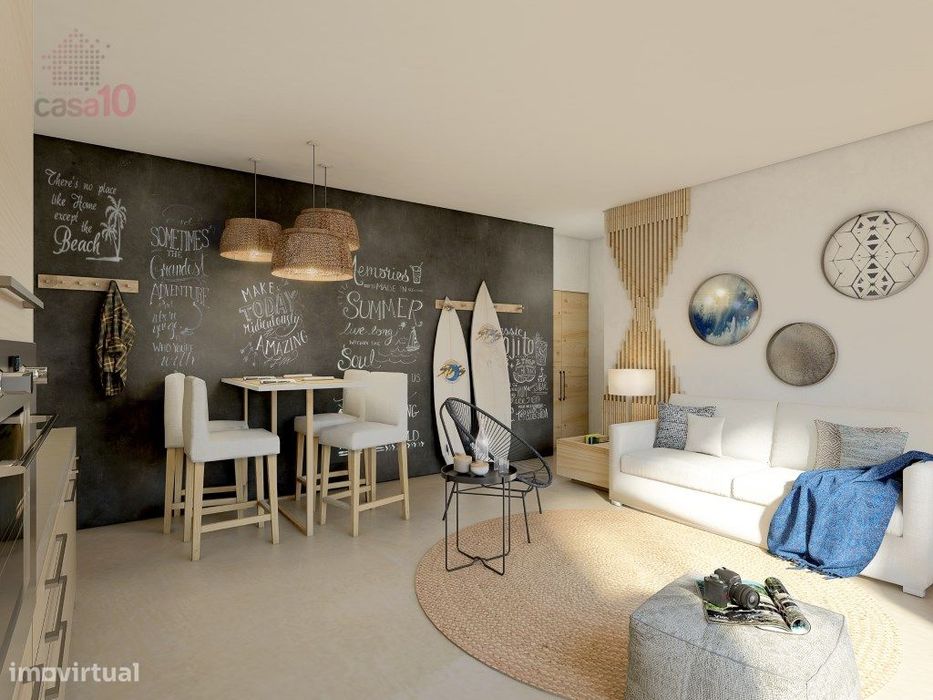 Apartamento T2 para venda em Condomínio Fechado com Piscina, na Nazaré — Nazaré, Leiria