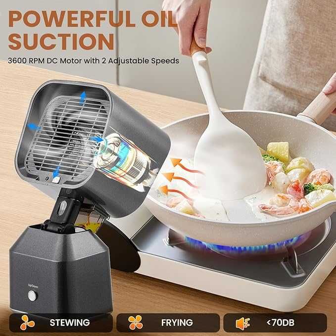 NEWTRY Okap stołowy Przenośny okap kuchenny