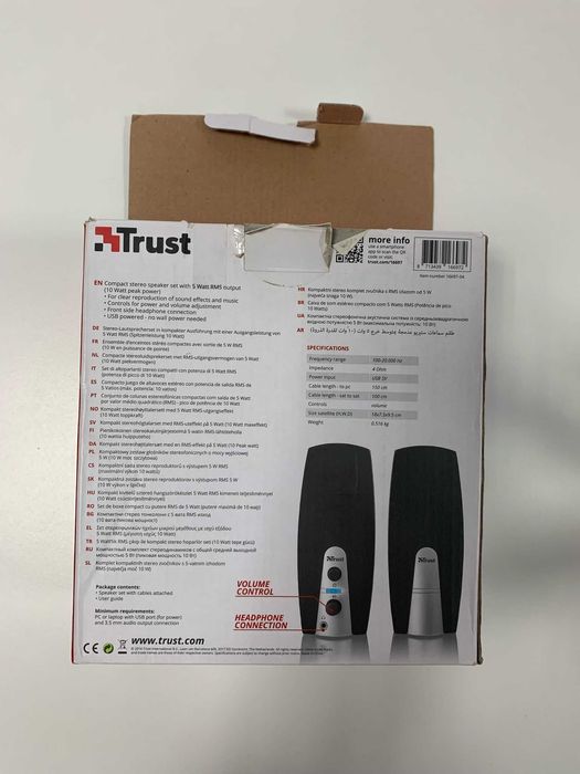 Colunas Trust (Speaker set para computador)